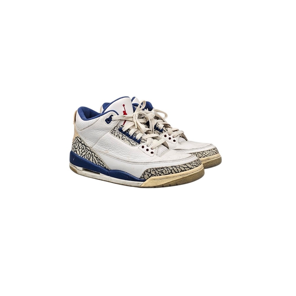 Nike Men's Size 8 US VTG Air Jordan 3 Retro 2001 True Blue Sneakers Shoes READ